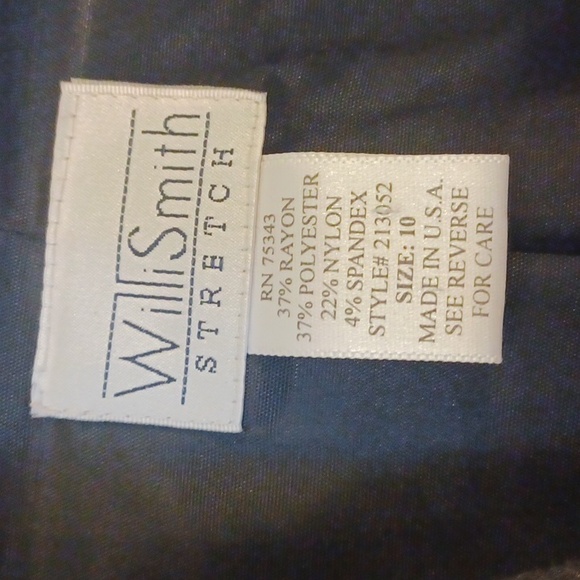 *VTG Will Smith Dark Grey Stretch Coat sz 10 - Picture 3 of 12